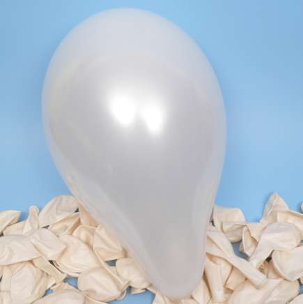Балони металик бяло, GM110, 30см., 100бр.