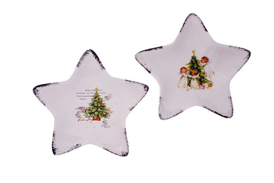 Чиния звезда,2мод,14х14х2см(6/72)