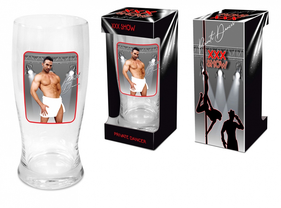 Стриптийз чаша за бира, мъже, XXX SHOW, 500ml