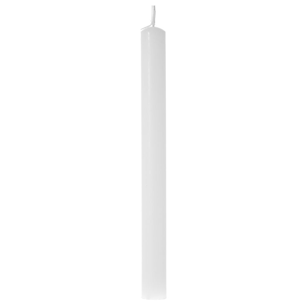 Великденска свещ бяла, мат, 25 см