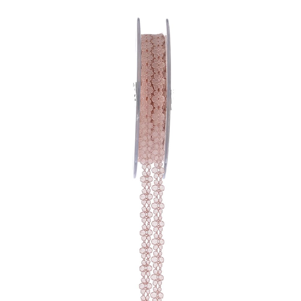 Панделка дантела в тъмно розово, 1,5х9,10 метра