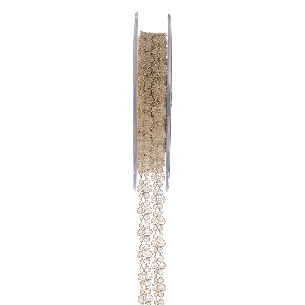 Панделка от капучино дантела, 2,5х9,10 метра