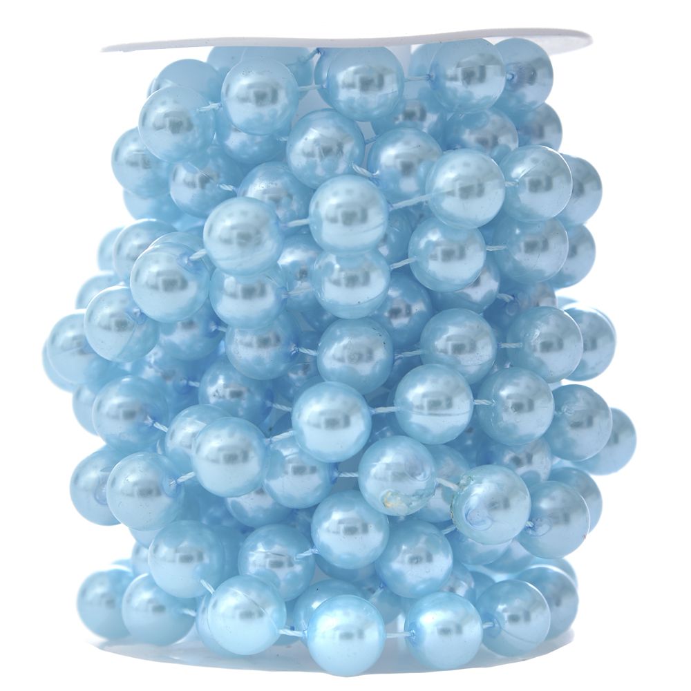 Гирлянд сини перли, 14мм Х 4,5М