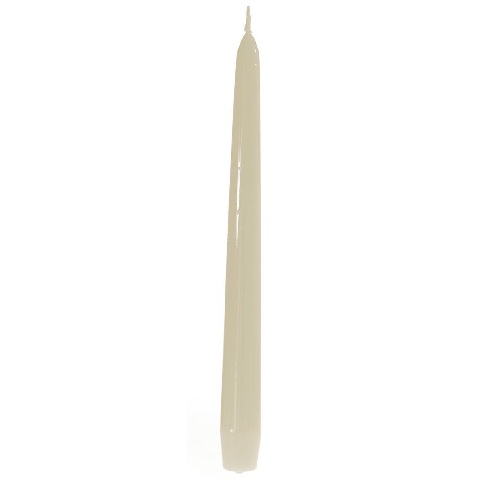 Венецианска свещ крем, к-т 12 бр., 25 см