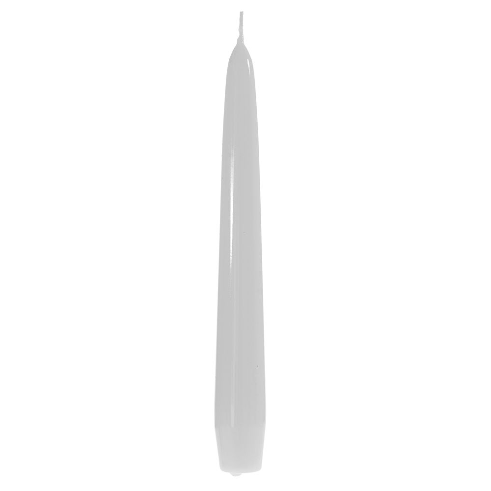 Венецианска свещ бяла, к-т 12 бр., 20 см