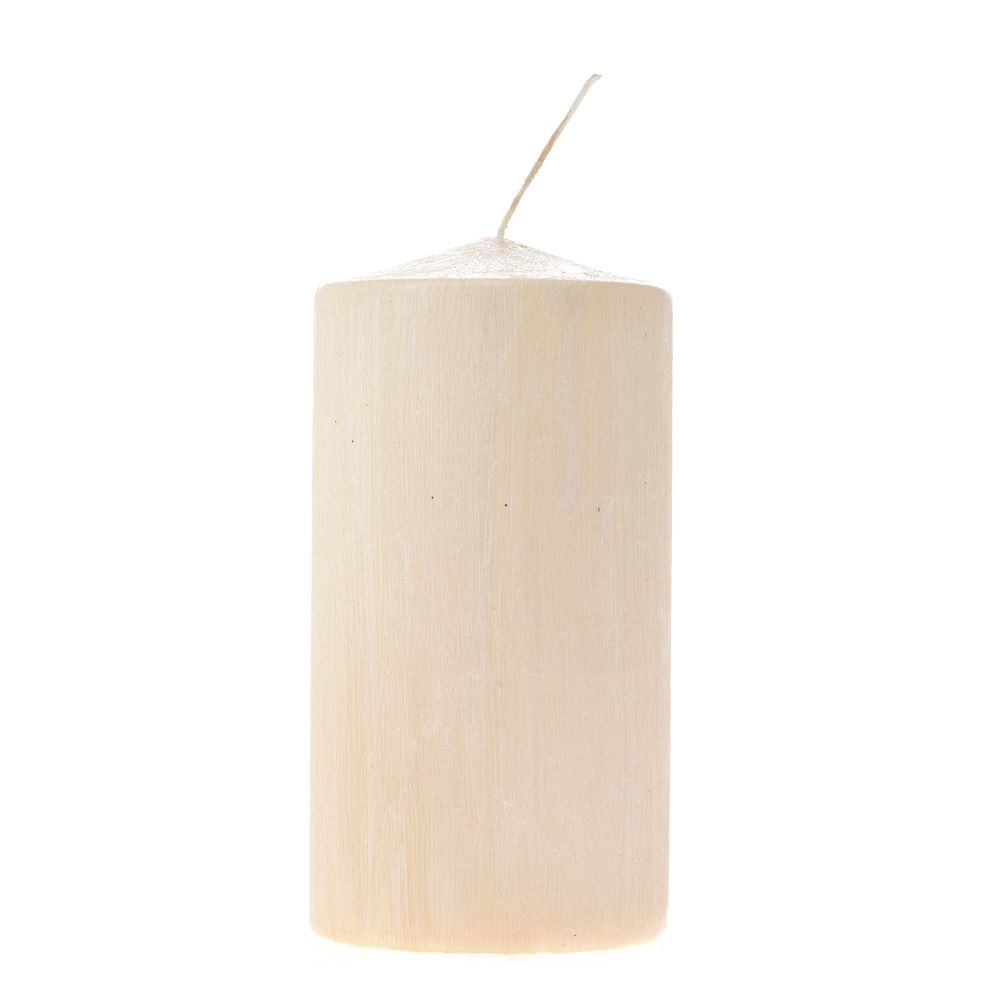 Свещ RUSTIC - крем. 7х14 см