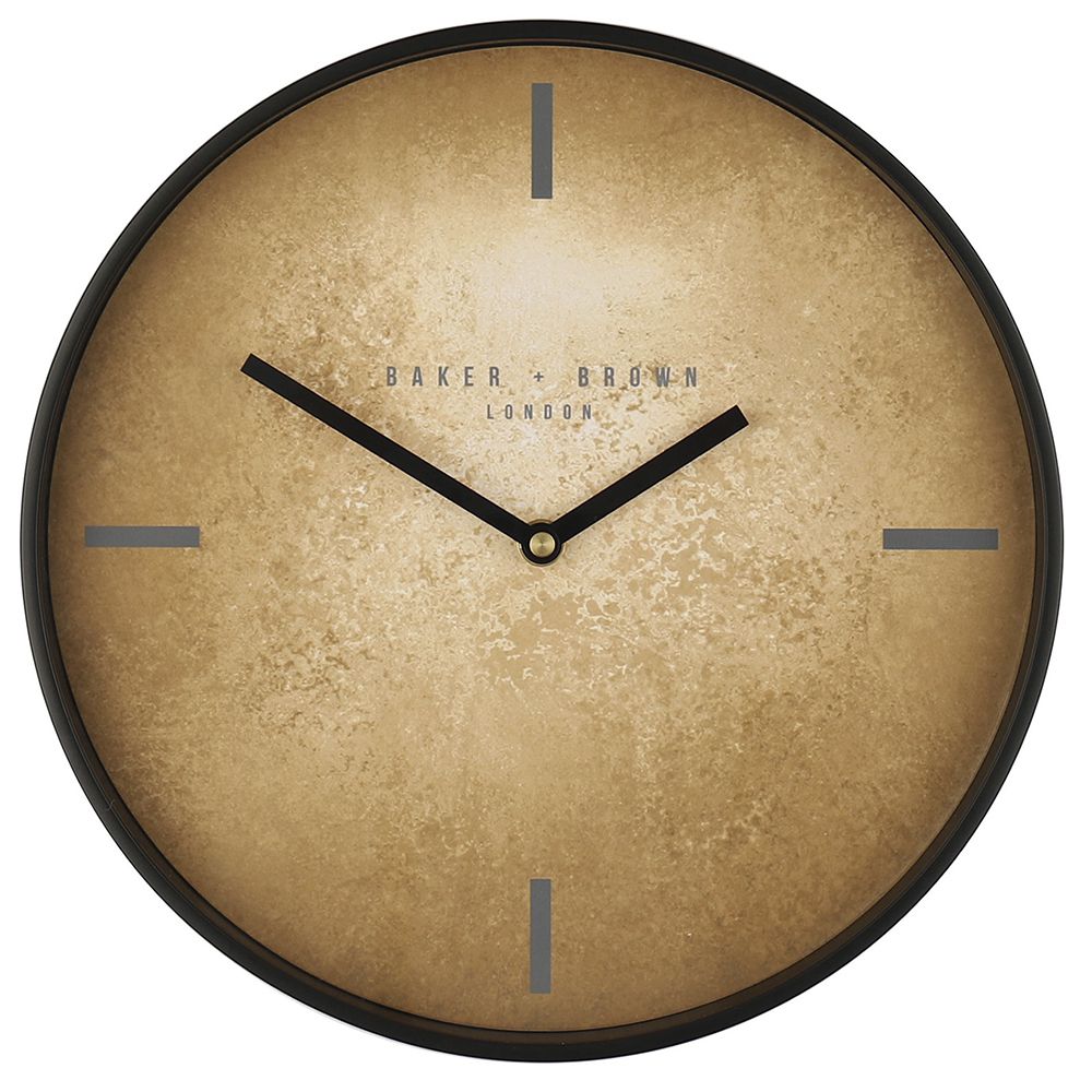 Стенен часовник старо злато, диаметър 30см