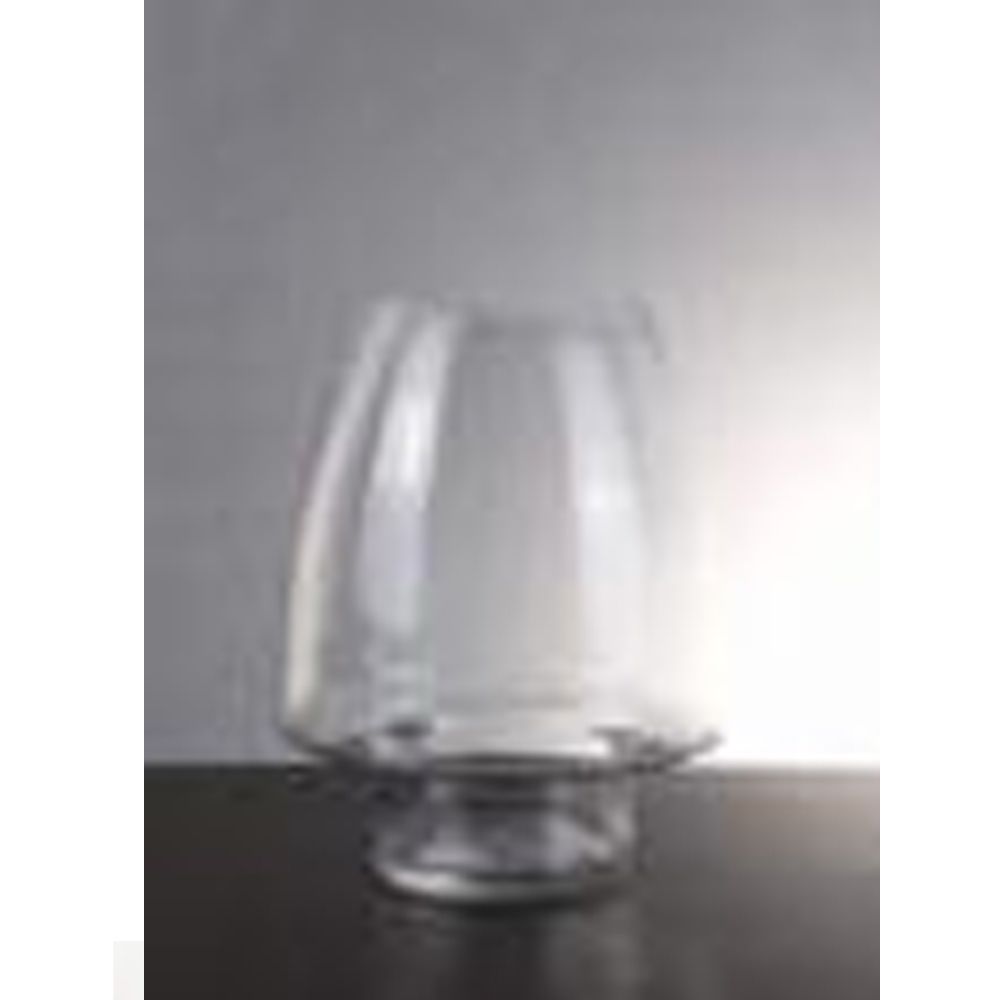 Стъклена ваза от изчистено стъкло, 12х25 см