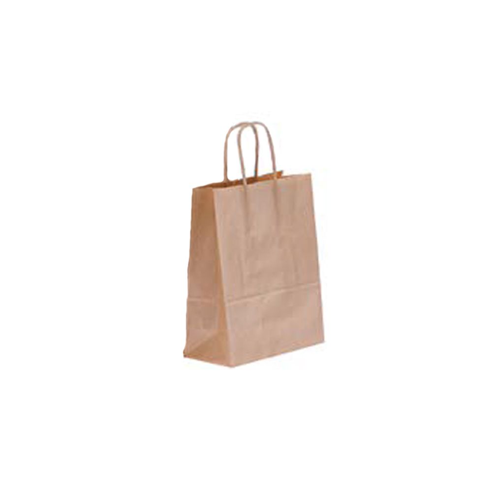 Крафт подаръчна торбичка, натурал ,25х33х12 см