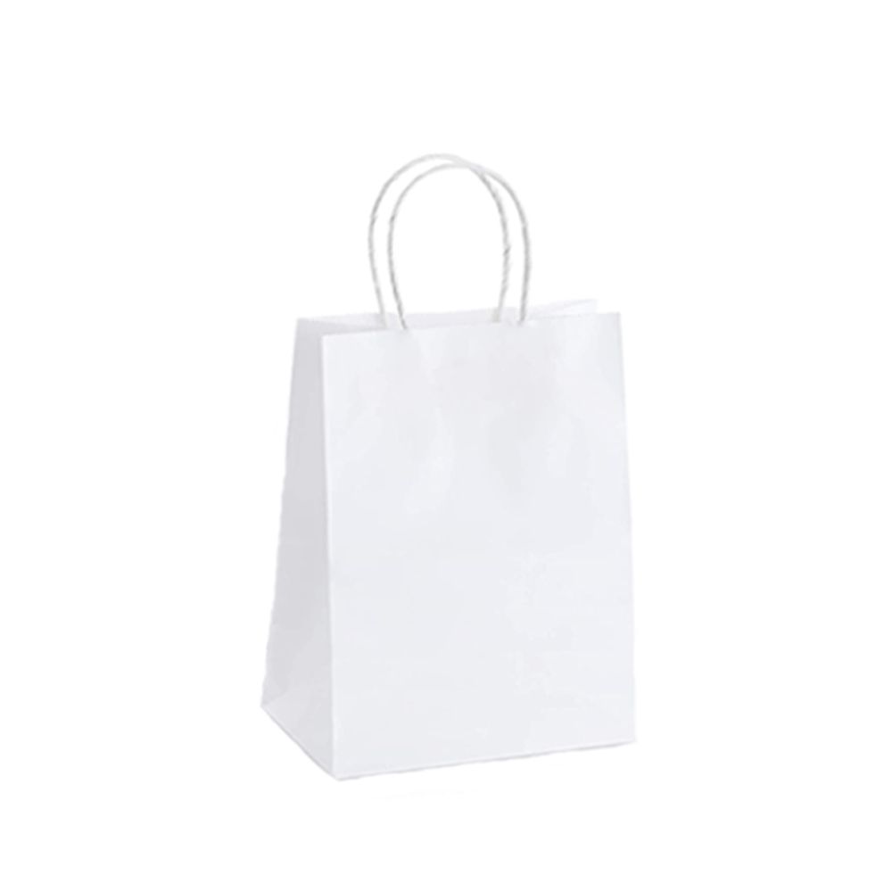 Крафт подаръчна торбичка, бяла, 40х55х15 см