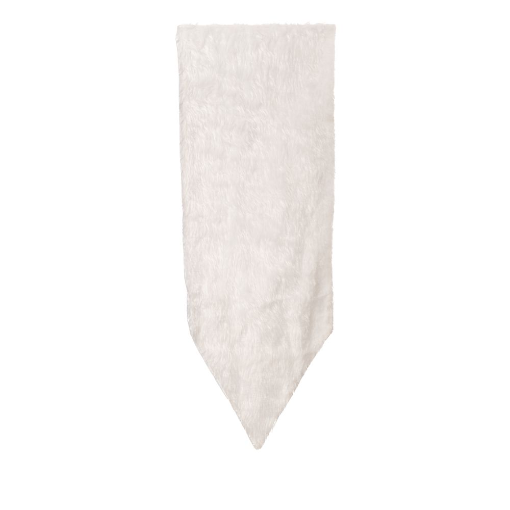  Коледна бяла кожена покривка за маса 33×180 см