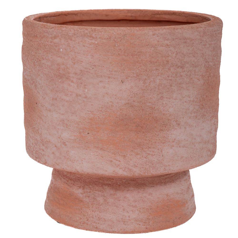  Кръгла керамична саксия от теракота 14×14×14 см