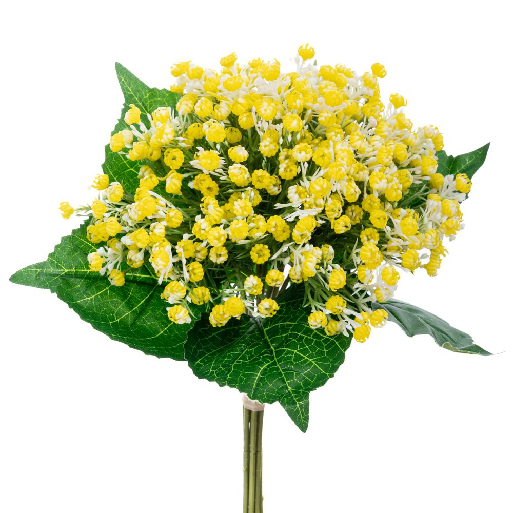  БУКЕТ ОТ ЖЪЛТИ ГИПСОФИЛИИ