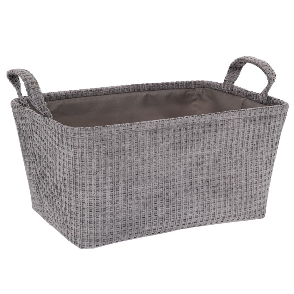  СИВА ТЪКАННА КОШНИЦА ЗА СЪХРАНЕНИЕ 40X30X20 см