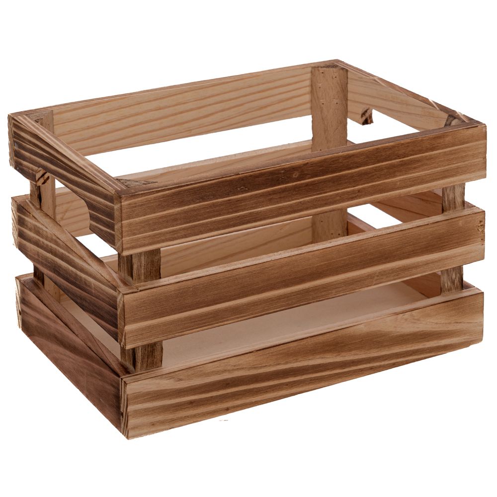  Дървена касетка от естествено дърво 24x16x14 см