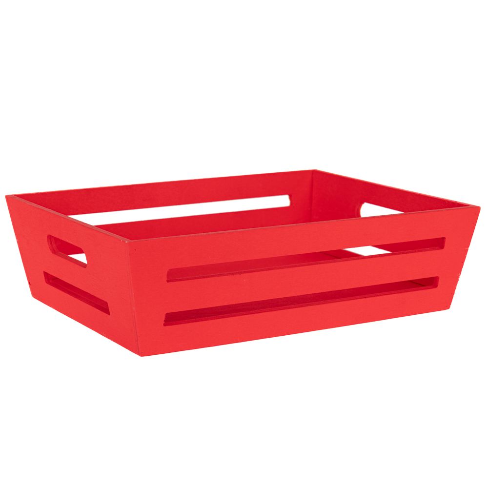  ЧЕРВЕНА ДЪРВЕНА КАСЕТА 29X22X8 см