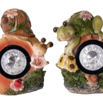 Охлюв,жабка,лампа солар,2мод,10X16cm(1X24)