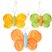 Paper butterfly hanging,3 colors,17.5*25cm(48X96)