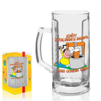 FUNNY BEER GLASS 500ML 