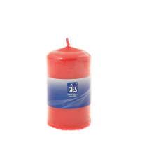 Candle cylinder red 80х48mm,15h