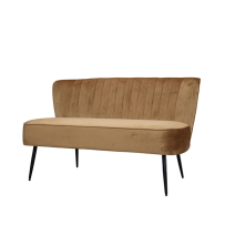 Marat Couch velour.H79/L127/W65 cm caramel