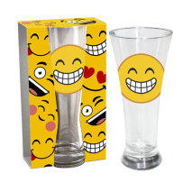 Beer mug emoticon,&ldquo;Blush&ldquo;, 300 ml.