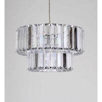 METAL AND ACRYLIC CLEAR CEILING PENDANT D27.5x18CM