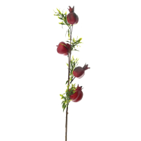 XMAS RED BRANCH POMEGRANATE X40 60CM