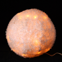 Knitted white ball,25cm(1/16)