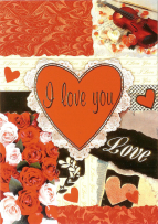 Saint Valentines Post Cards, 12X17cm