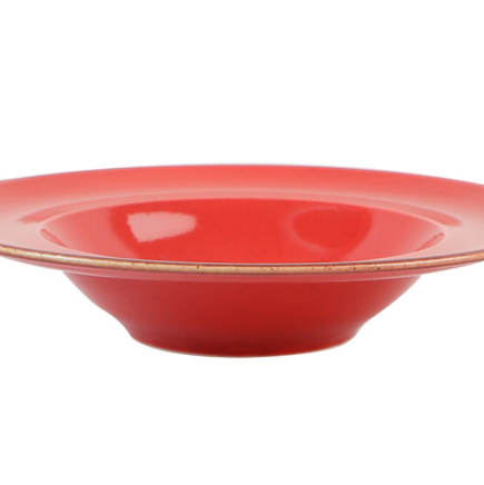 PORLAND - RED -pasta plate-25 cm