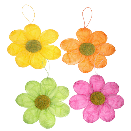 Paper flower hanging,4colors,22*32cm(36X144)