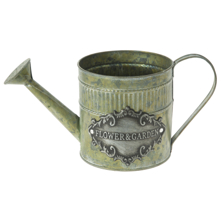 METAL DECO GREEN WATERING CANISTER