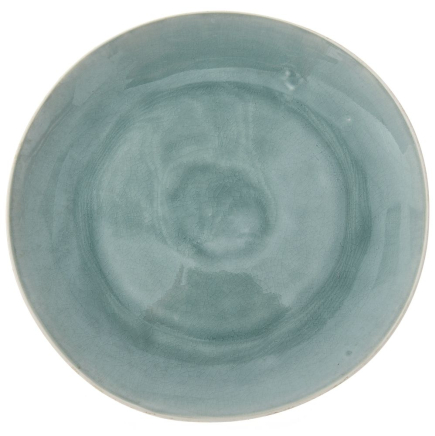 Керамична чиния, сиво, Ф 20 см