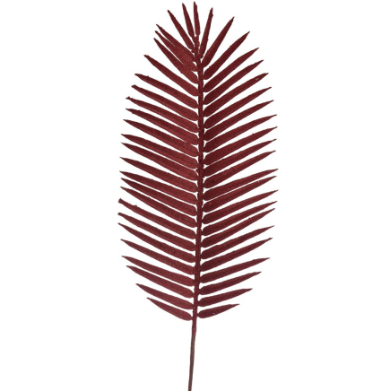 Палмово листо, бордо, 83 см