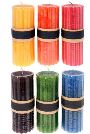 Candle Column , 6 colors, 22 cm., (9/18)