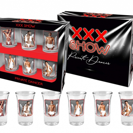 XXX SHOW - set of 6 shot glasses 35ml - Men