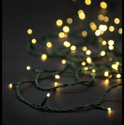  400LED STRING LIGHTS GREEN WARM WHITE 20M 8FUNCTIONS OUTDOOR