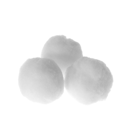 Снежна топка пух мини S/3 7 см.(1/180)