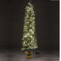  XMAS TREE PRE-LIT SNOW PENCIL D40Χ120CM WITH 100 WHITE LED LIGHTS